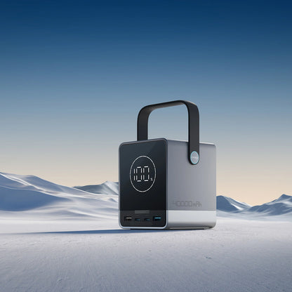 Cuktech Ulkoinen Akku, 40000mAh, 300W, QC + PD + FQI, 1 x QI - 2 x USB-A - 2 x USB-C, Musta