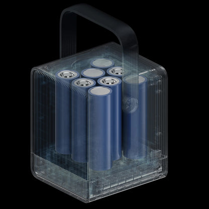 Cuktech Ulkoinen Akku, 40000mAh, 300W, QC + PD + FQI, 1 x QI - 2 x USB-A - 2 x USB-C, Musta