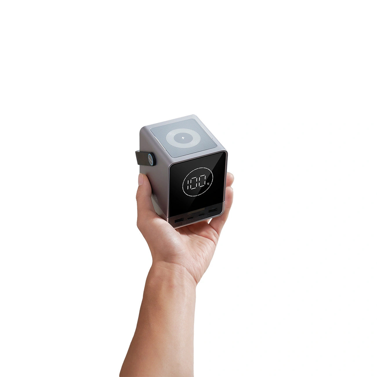 Cuktech Ulkoinen Akku, 40000mAh, 300W, QC + PD + FQI, 1 x QI - 2 x USB-A - 2 x USB-C, Musta