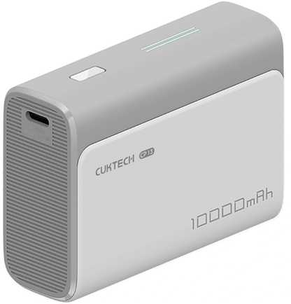 Cuktech CP13 External Battery, 10000mAh, 30W, QC + PD, 1 x USB-A - 1 x USB-C, Gray