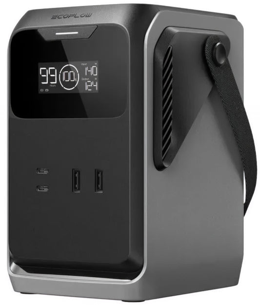 EcoFlow Trail 200 Ulkoinen Akku, 60000mAh, 220W, PD, 2 x USB-A - 2 x USB-C, Musta EF-TRAIL200-N