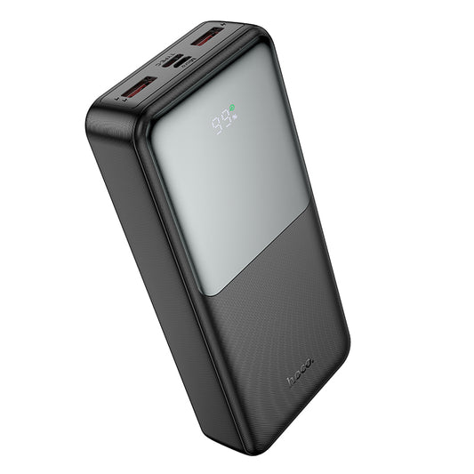HOCO J136A Ulkoinen Akku, 20000mAh, 22.5W, QC + PD, 1 x USB-C - 2 x USB-A, Musta