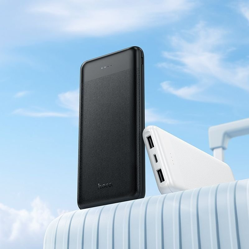 Ulkoinen akku HOCO J153 Stability, 10000mAh, 10W, 2 x USB-A, Musta