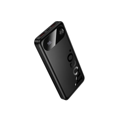 Ulkoinen akku HOCO J154, 10000mAh, 22,5W, QC + PD, 1 x USB-C - 2 x USB-A, Musta