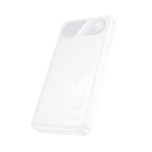 Ulkoinen akku HOCO J154, 10000mAh, 22,5W, QC + PD, 1 x USB-C - 2 x USB-A, Valkoinen