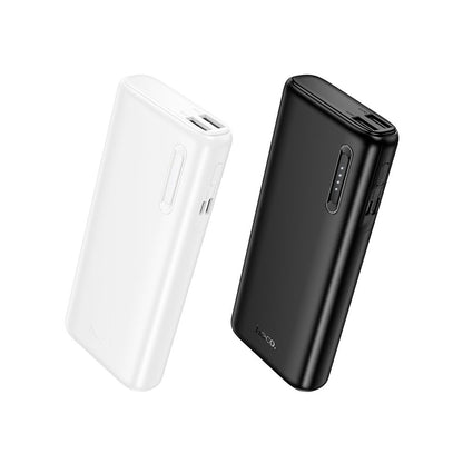 Ulkoinen akku HOCO J158A, 10000mAh, 10W, 2 x USB-A, Valkoinen