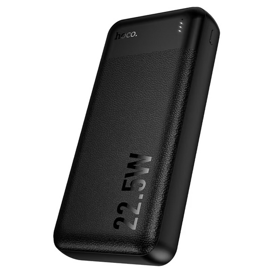 HOCO J159A Essence -varavirtalähde, 20 000 mAh, 22,5 W, QC + PD, 1 x USB-C – 2 x USB-A, musta