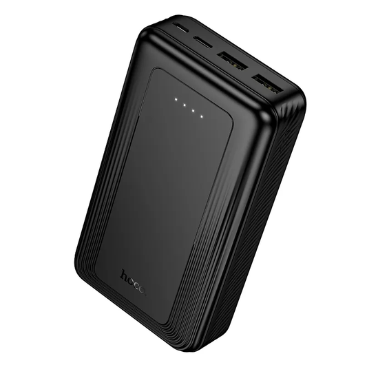 HOCO J165A Ulkoinen akku, 20000mAh, 10W, 2 x USB-A, Musta
