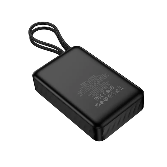 HOCO J171A Ulkoinen Akku, 20000mAh, 22,5W, QC + PD, 1 x Lightning - 1 x USB-A - 2 x USB-C, Musta