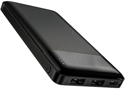 HOCO J72 Ulkoinen Akku, 10000mAh, 10W, 2 x USB-A, Musta