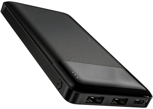 HOCO J72 Ulkoinen Akku, 10000mAh, 10W, 2 x USB-A, Musta