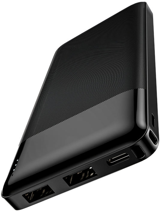 HOCO J72 Ulkoinen Akku, 10000mAh, 10W, 2 x USB-A, Musta