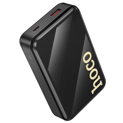 HOCO Q37A Ulkoinen akku, 20000mAh, 22,5W, QC + PD, 1 x Lightning - 1 x USB-A - 2 x USB-C, Musta