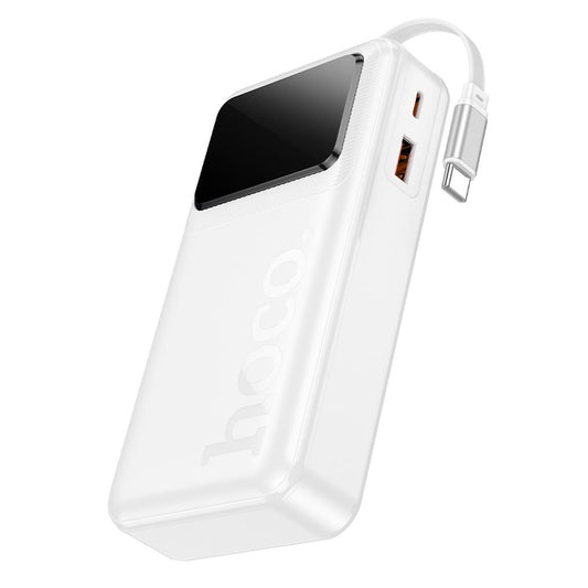 HOCO Q41 -varavirtalähde, 20 000 mAh, 22,5 W, QC + PD, 1 x USB-A – 2 x USB-C, valkoinen