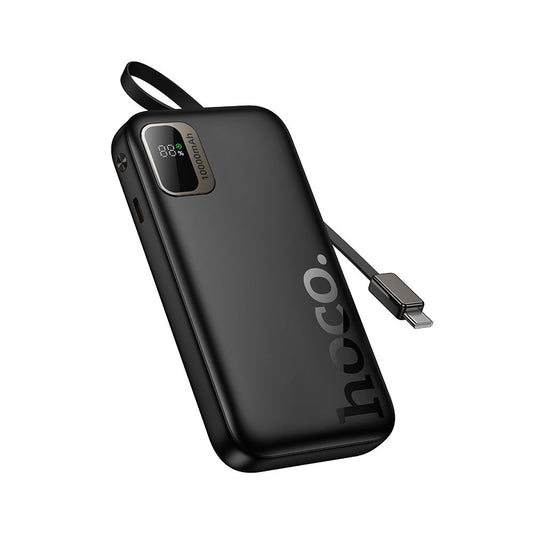 HOCO Q51 Ulkoinen akku, 10000mAh, 20W, PD, 2 x USB-C, Musta