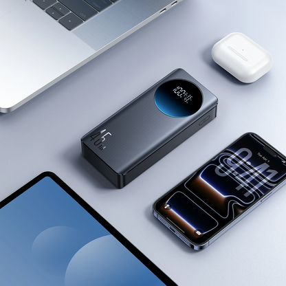 Joyroom JR-PBF02 Pro ulkoinen akku, 20000mAh, 45W, QC + PD, 2 x USB-A - 2 x USB-C, Musta