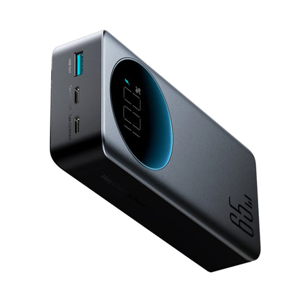 Joyroom JR-PBF05 Pro ulkoinen akku, 30000mAh, 65W, QC + PD, 1 x USB-A - 2 x USB-C, Musta