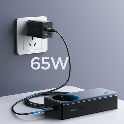 Joyroom JR-PBF05 Pro ulkoinen akku, 30000mAh, 65W, QC + PD, 1 x USB-A - 2 x USB-C, Musta