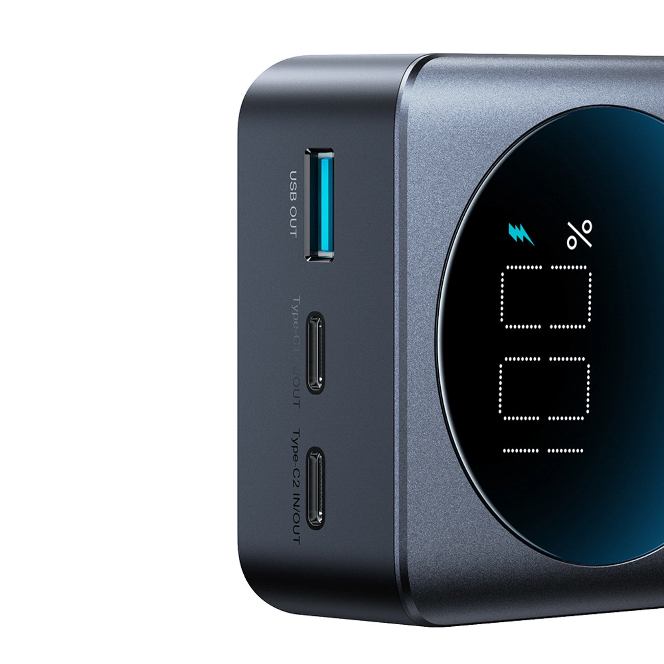 Joyroom JR-PBF05 Pro ulkoinen akku, 30000mAh, 65W, QC + PD, 1 x USB-A - 2 x USB-C, Musta