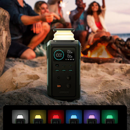 Joyroom JR-PBF10 ulkoinen akku, 75000mAh, 100W, QC + PD, 3 x USB-A - 3 x USB-C, Vihreä