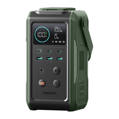 Joyroom JR-PBF10 ulkoinen akku, 75000mAh, 100W, QC + PD, 3 x USB-A - 3 x USB-C, Vihreä