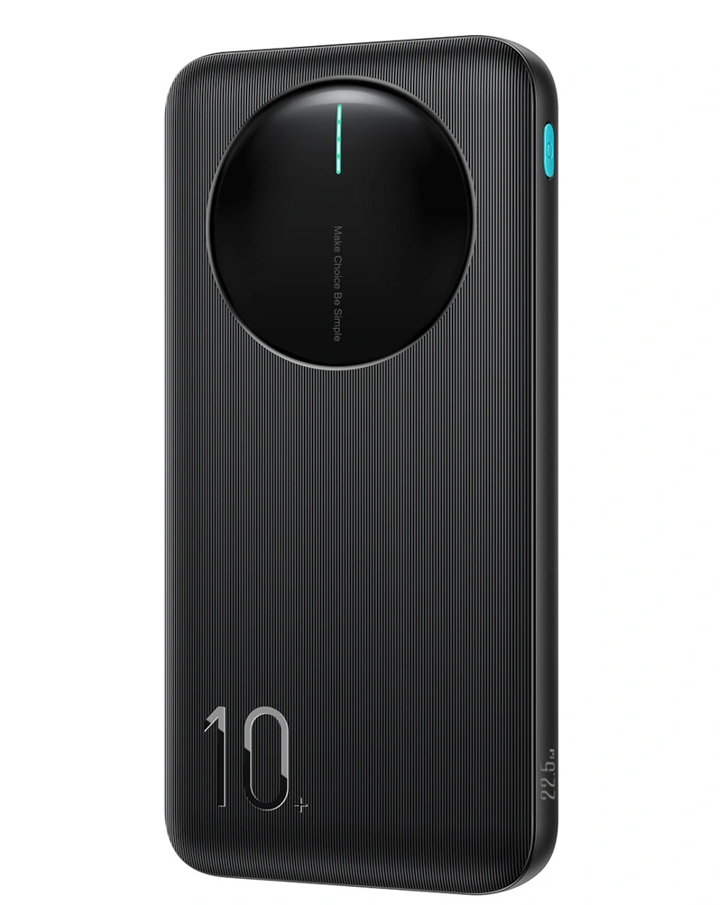 Joyroom JR-PBF12 Pro ulkoinen akku, 10000mAh, 22,5W, QC + PD, 1 x USB-C - 2 x USB-A, Musta