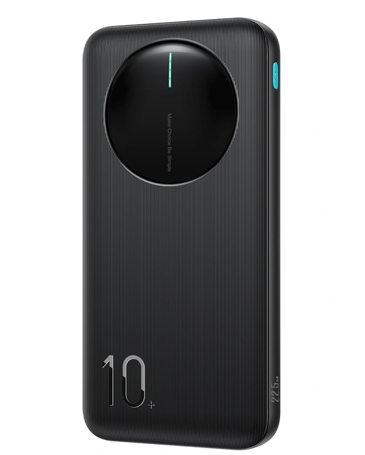 Joyroom JR-PBF12 Pro ulkoinen akku, 10000mAh, 22,5W, QC + PD, 1 x USB-C - 2 x USB-A, Musta