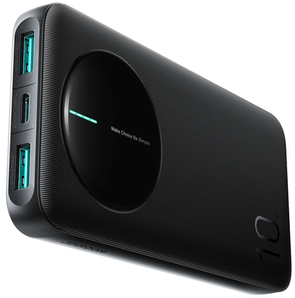 Joyroom JR-PBF12 Pro ulkoinen akku, 10000mAh, 22,5W, QC + PD, 1 x USB-C - 2 x USB-A, Musta