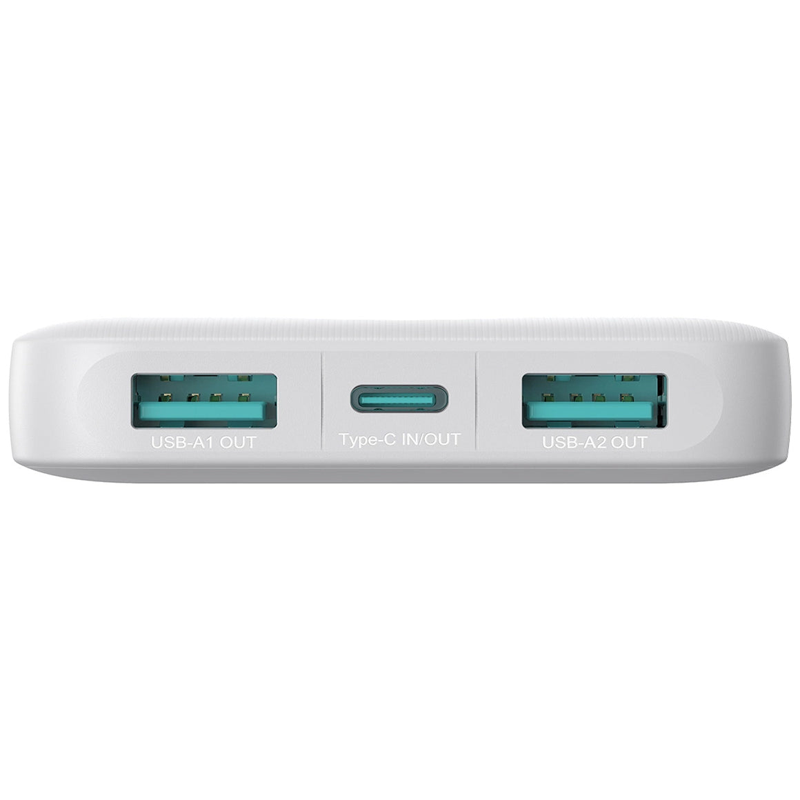 Ulkoinen akku Joyroom JR-PBF12, 10000mAh, 12W, 1 x USB-C - 2 x USB-A, Valkoinen