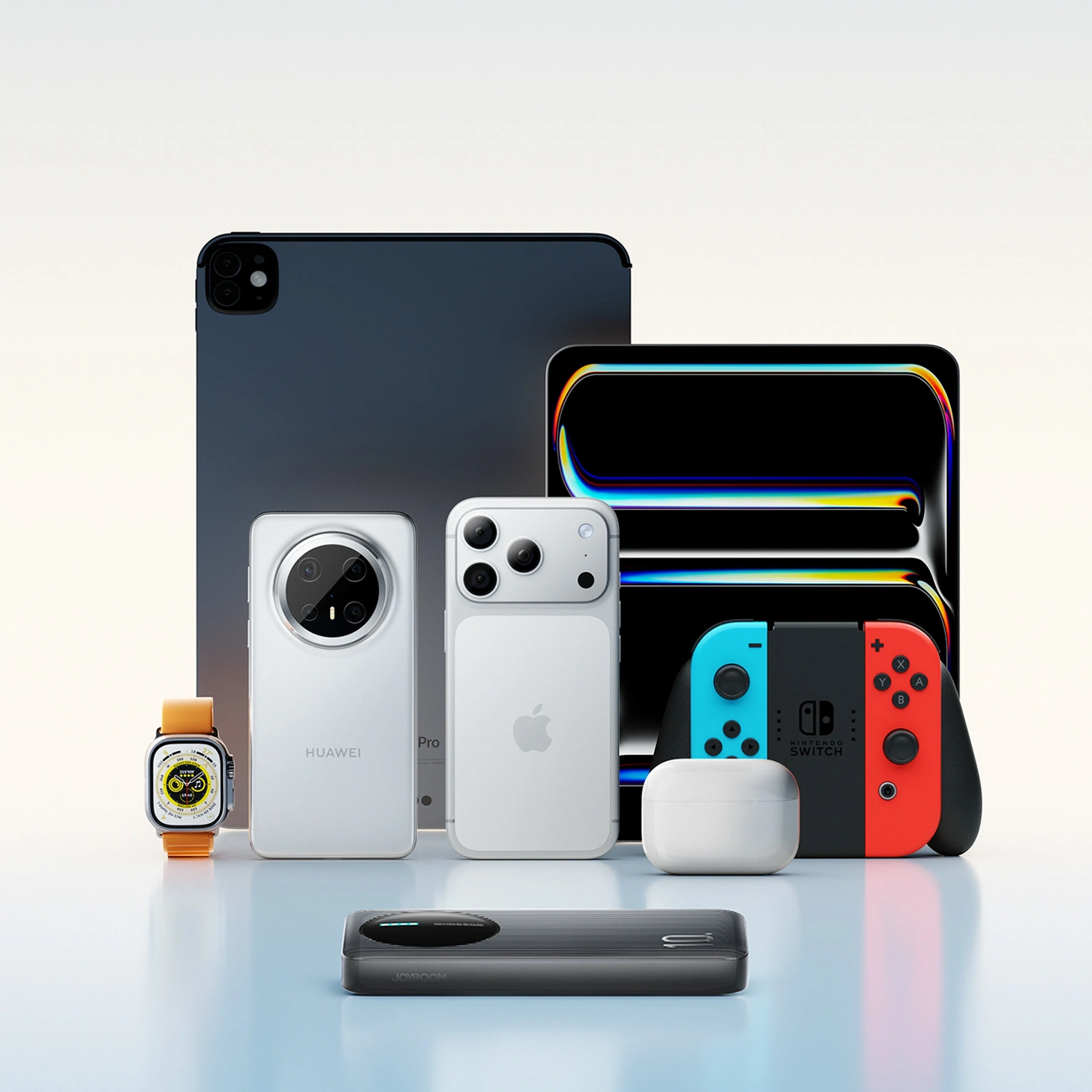 Joyroom JR-PBF12 Pro ulkoinen akku, 10000mAh, 22,5W, QC + PD, 1 x USB-C - 2 x USB-A, Musta