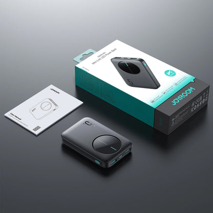 Ulkoinen akku Joyroom JR-PBF13, 5000mAh, 12W, 1 x USB-C - 2 x USB-A, Musta