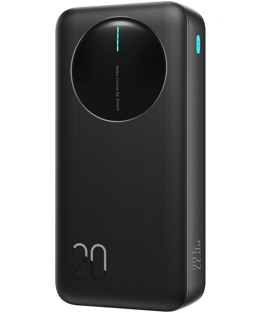 Joyroom JR-PBF14 Pro External Battery, 20000mAh, 22.5W, QC + PD, 1 x USB-C - 2 x USB-A, Black