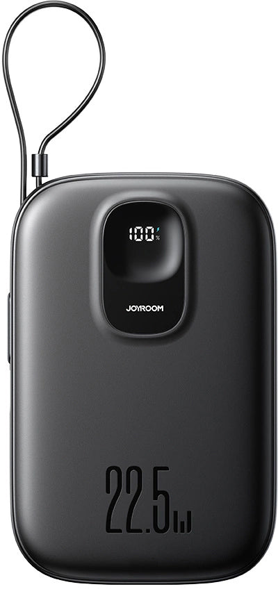 Ulkoinen akku Joyroom JR-PBF17, 10000mAh, 22.5W, QC + PD, 1 x USB-A - 2 x USB-C, Musta