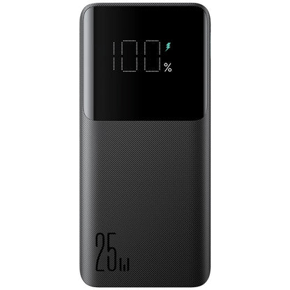 Ulkoinen akku Joyroom JR-PBF20, 10000mAh, 25W, QC + PD, 1 x USB-C - 2 x USB-A, Musta