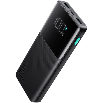 Ulkoinen akku Joyroom JR-PBF20, 10000mAh, 25W, QC + PD, 1 x USB-C - 2 x USB-A, Musta