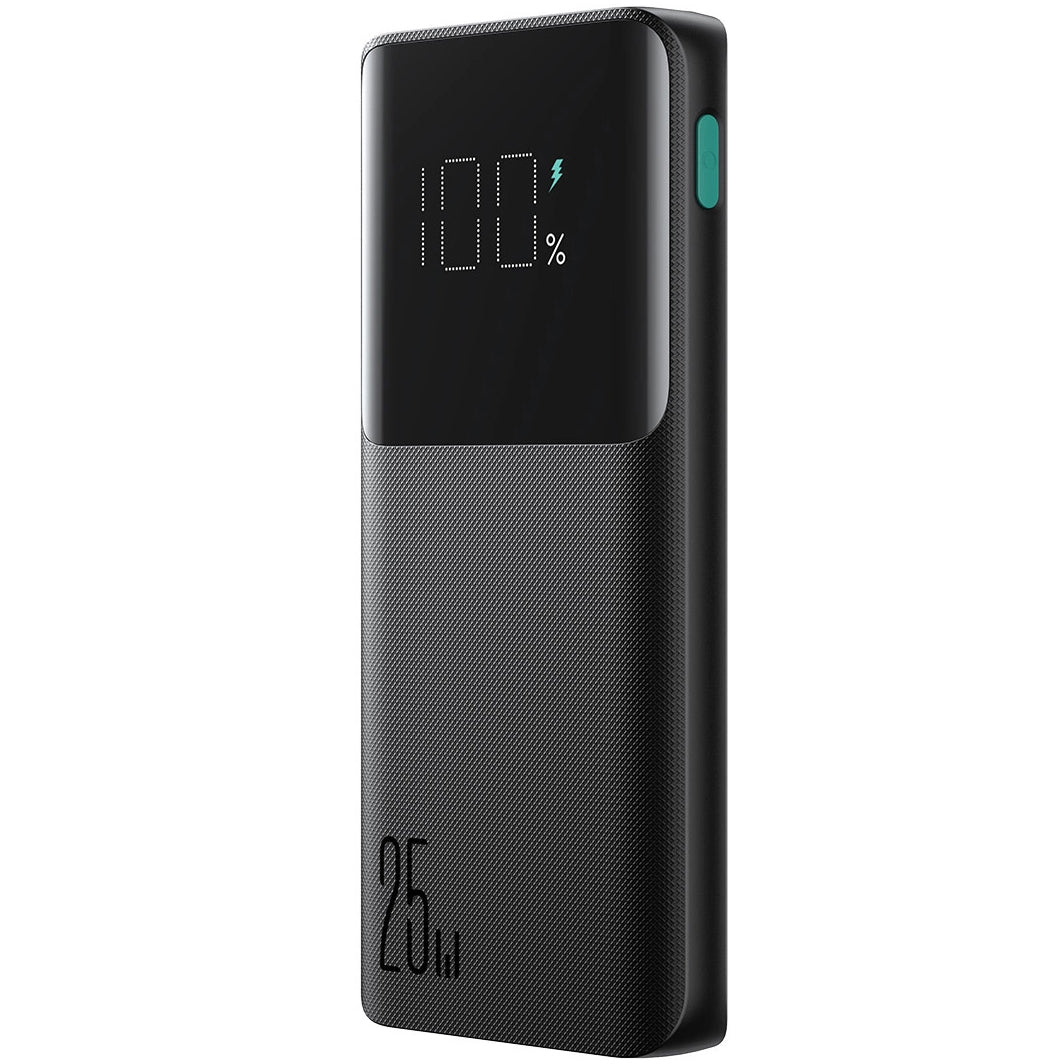 Ulkoinen akku Joyroom JR-PBF20, 10000mAh, 25W, QC + PD, 1 x USB-C - 2 x USB-A, Musta