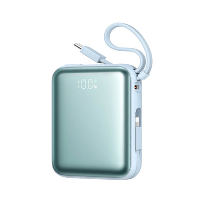 Ulkoinen akku Joyroom JR-PBF27, 10000mAh, 22.5W, PD, 1 x Lightning - 2 x USB-C, Sininen