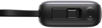 Ulkoinen akku Joyroom JR-PBF27, 10000mAh, 22.5W, QC + PD, 1 x Lightning - 2 x USB-C, Musta