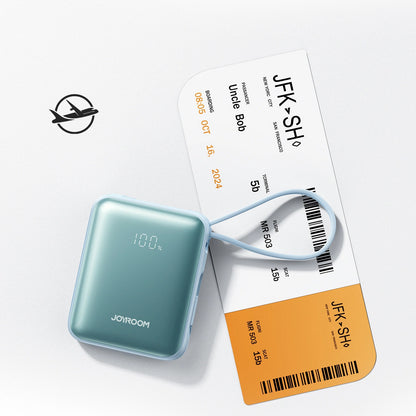 Ulkoinen akku Joyroom JR-PBF27, 10000mAh, 22.5W, PD, 1 x Lightning - 2 x USB-C, Sininen
