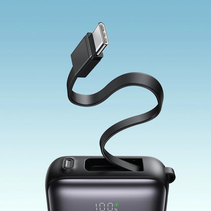 Ulkoinen akku Joyroom JR-PBF27, 10000mAh, 22.5W, QC + PD, 1 x Lightning - 2 x USB-C, Musta