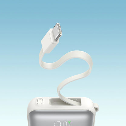 Ulkoinen akku Joyroom JR-PBF27, 10000mAh, 22.5W, PD, 1 x Lightning - 2 x USB-C, Valkoinen