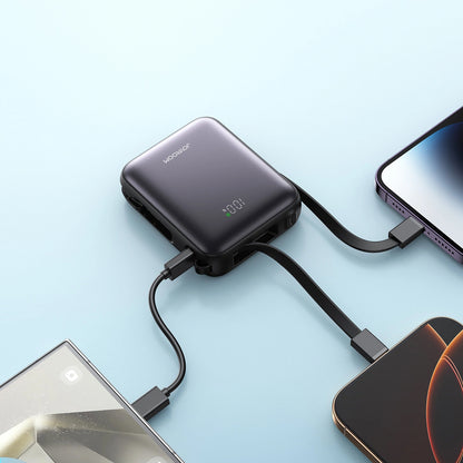 Ulkoinen akku Joyroom JR-PBF27, 10000mAh, 22.5W, QC + PD, 1 x Lightning - 2 x USB-C, Musta