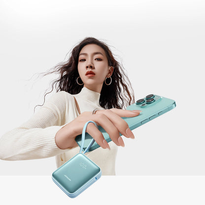 Ulkoinen akku Joyroom JR-PBF27, 10000mAh, 22.5W, PD, 1 x Lightning - 2 x USB-C, Sininen