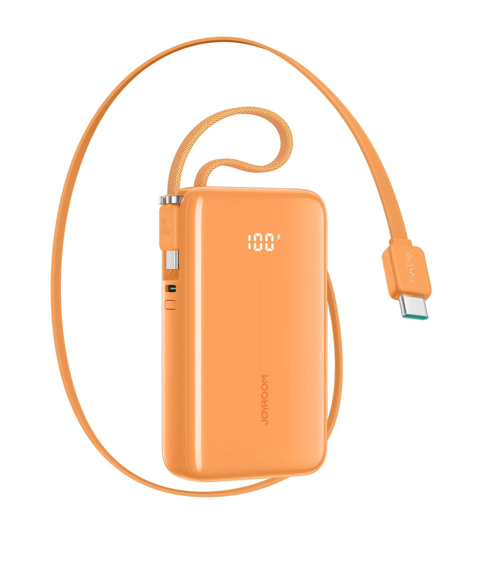 Joyroom JR-PR2 Ulkoinen Akku, 10000mAh, 35W, PD, 3 x USB-C, Oranssi