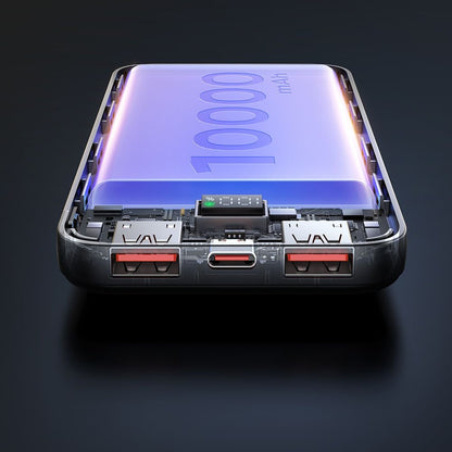 Ulkoinen akku McDodo MC-4220, 10000mAh, 22.5W, QC + PD, 2 x USB-A - 1 x USB-C, Musta