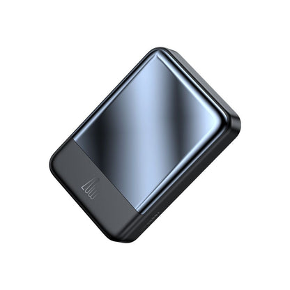 Langaton ulkoinen akku McDodo MC-4261 Ambilight, 10000mAh, 20W, PD + FQI, 1 x QI - 1 x USB-C, Musta