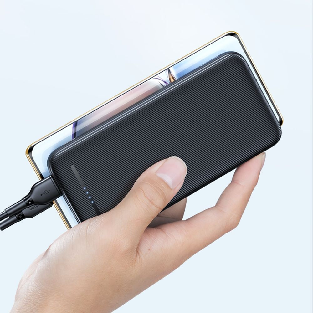 Ulkoinen akku McDodo MC-4631 Online, 10000mAh, 10W, 2 x USB-A - 1 x USB-C, Musta