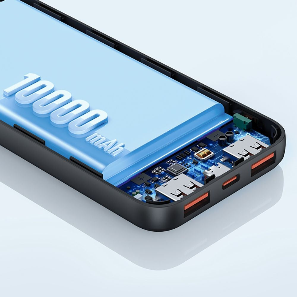 Ulkoinen akku McDodo MC-4631 Online, 10000mAh, 10W, 2 x USB-A - 1 x USB-C, Musta