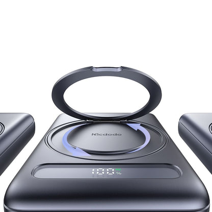 McDodo MC-8371 Meta Wireless External Battery, 10000mAh, 20W, PD + FQI, 1 x QI - 1 x USB-C, Grey