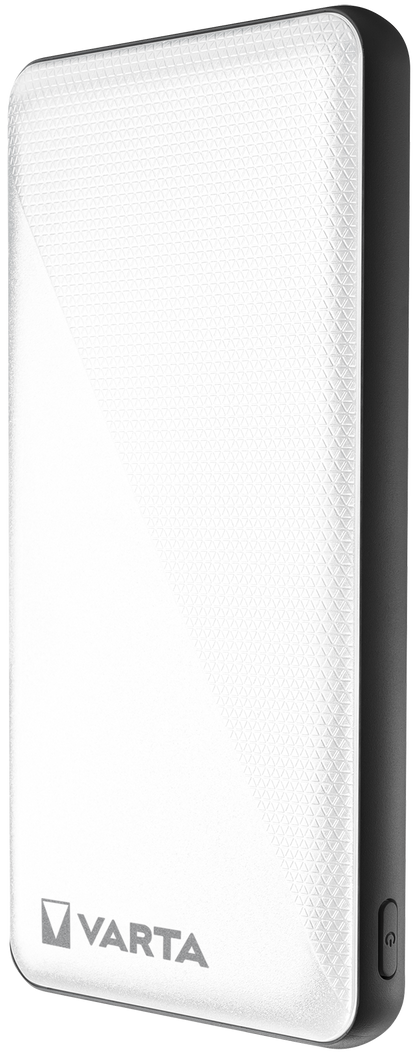 Varta Energy ulkoinen akku, 10000mAh, 15W, 2 x USB-A - 1 x USB-C, valkoinen